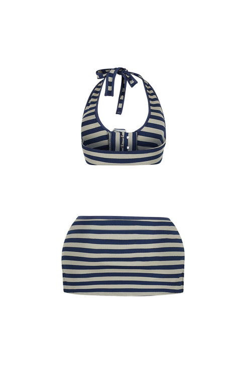 Leilani Striped Halter Top & Skort SET